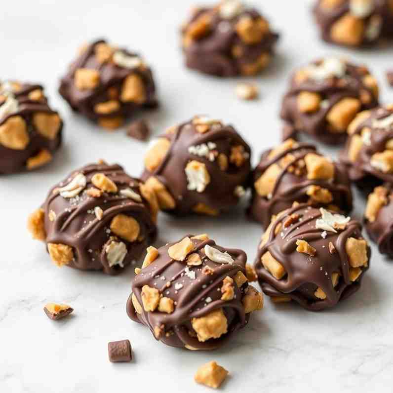 Easy No-Bake Coconut Chocolate Clusters